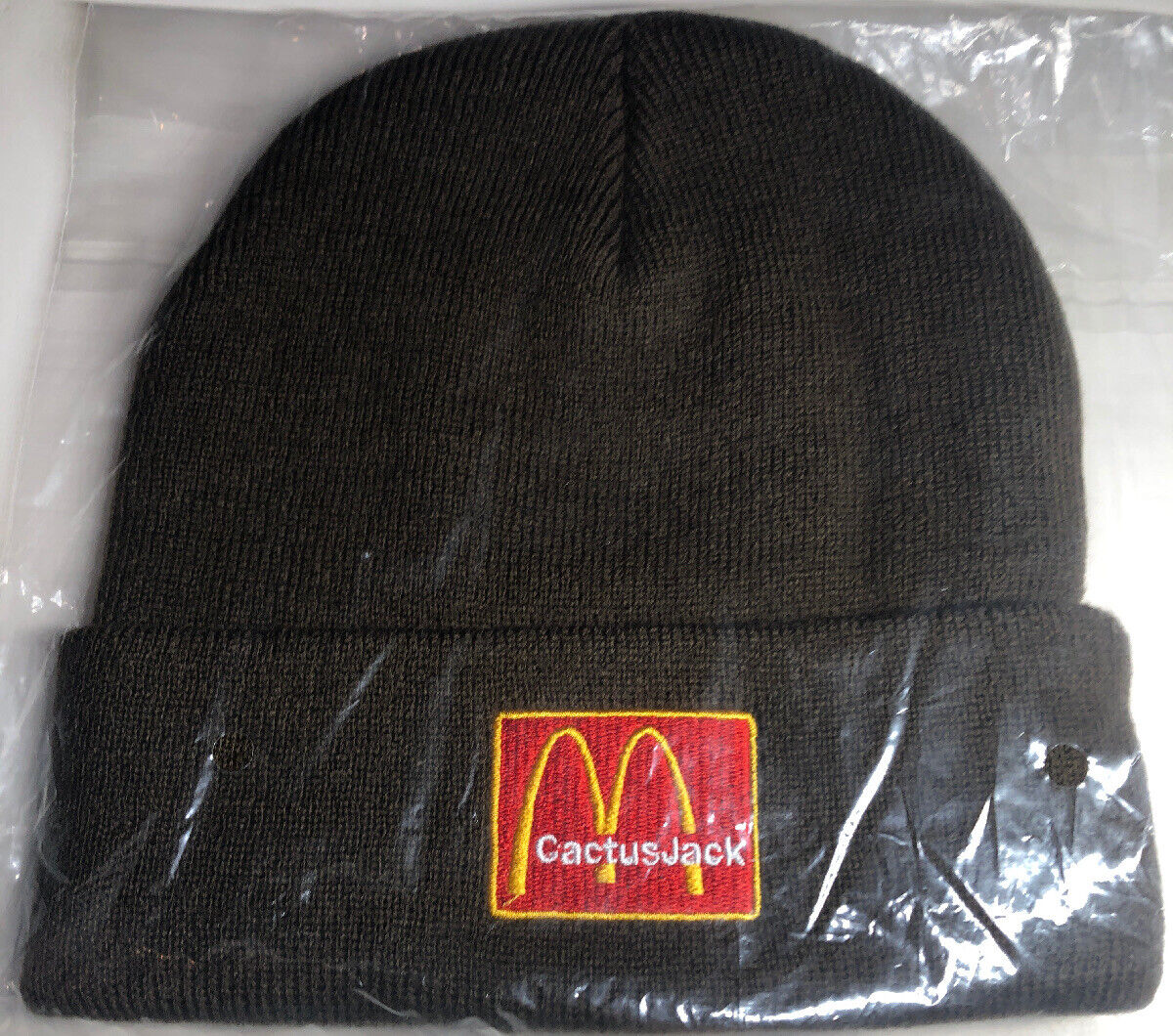TRAVIS SCOTT CACTUS JACK x MCDONALDS CJ ARCHES BEANIE BROWN TRAVIS SCOTT CACTUS JACK x MCDONALDS CJ ARCHES BEANIE BROWN