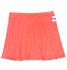 FRESH PRODUCE Small Sunset ORANGE Marina Cotton Jersey Slub SKIRT 54 NWT S