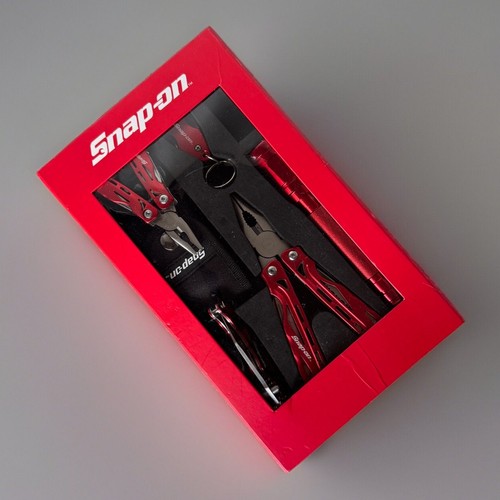 SnapOn Mini Utility Tool Set Multitool Pliers Flashlight eBay