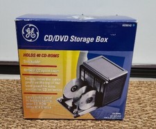 GE 40 Disc CD/DVD Storage Box Container Organizer HO98143 Brand New In Box