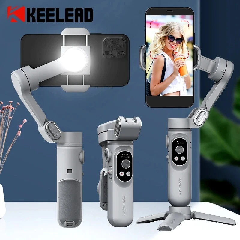 AOCHUAN Smart X 3-Axis Foldable handheld Gimbal Stabilizer For Smartphone Mobile