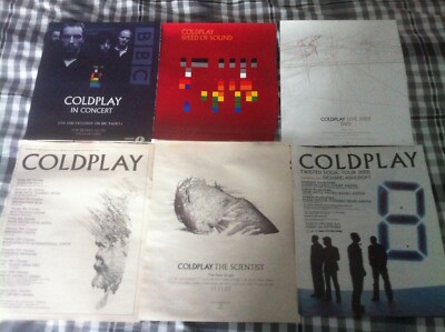 COLDPLAY - REPRINT OF ADVERT / SMALL POSTER live dates speed of sound scientist 