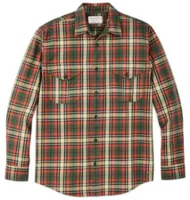 Filson Lightweight Alaskan Guide Shirt 20266730 Silver Pine Burnt Red Plaid CC