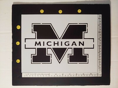 university of michigan wolverines m 11 x 8 5 custom stencil fast free shipping ebay