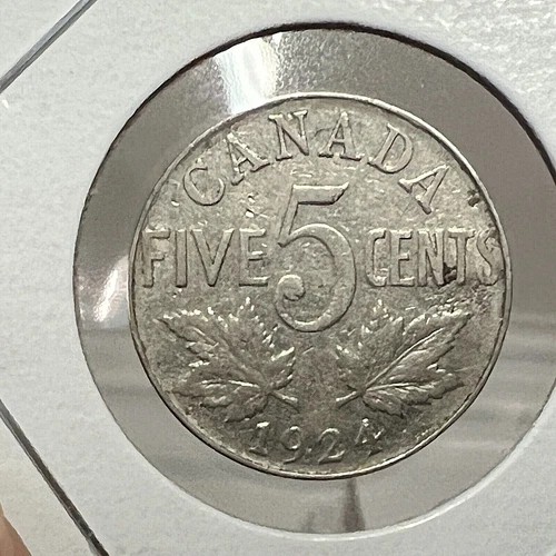 1924 Canada 5 Cents — photo from the most recent tracked eBay sale