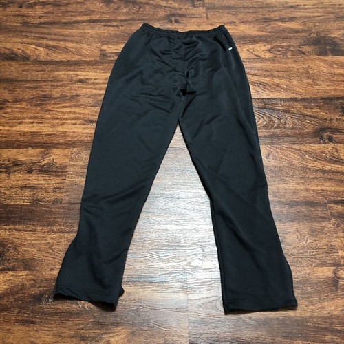 ADIDAS Climalite Straight Leg Stretch Waist Black Sweatpants Girl's Size Small - Picture 3 of 11
