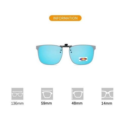 Mens Womens Fishing Clip On Flap Up Fashion Polarised Sunglasses CLV04 - Picture 9 of 15