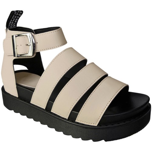 Sandalen Damen flache Form Schnalle Riemchen Plateau Sommer bequeme Damenschuhe Größen - Bild 82 von 102