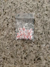 Christmas Santa Claus Polymer Clay Slices, Santa Fimo Slices, Sprinkles Polymer 