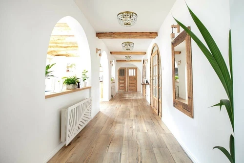 Flush Mount Crystal Chandelier Light Fixture Dining Room Bedroom Brass Color 10" - Picture 2 of 9