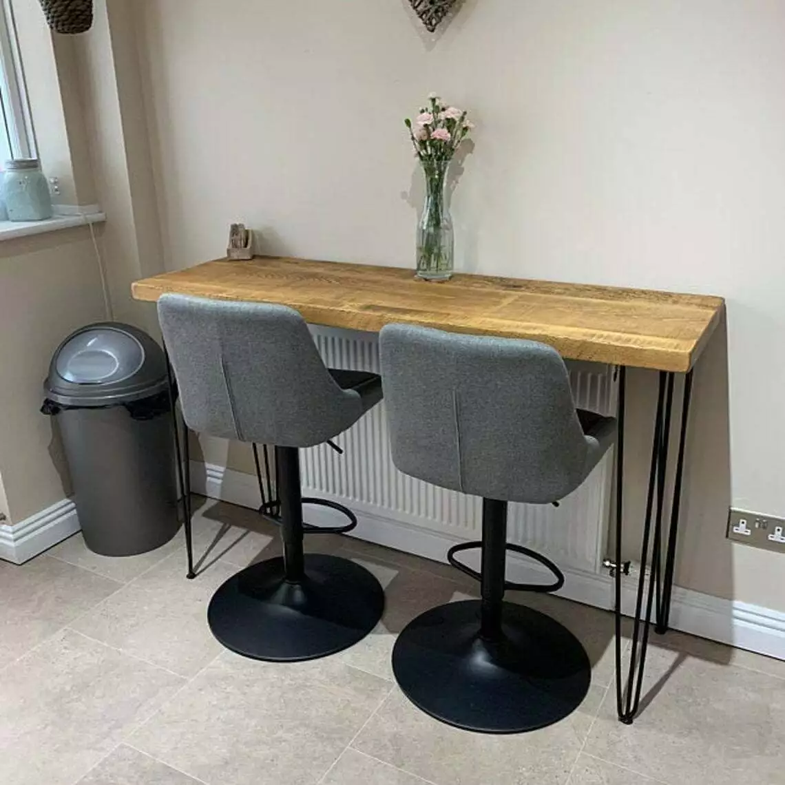 Rustic Breakfast Bar Worktop Kitchen Table eBay