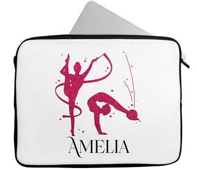 Personalisiert Beliebiger Name Gymnastik Design Laptop Tasche Hülle Tablet Tasche 298