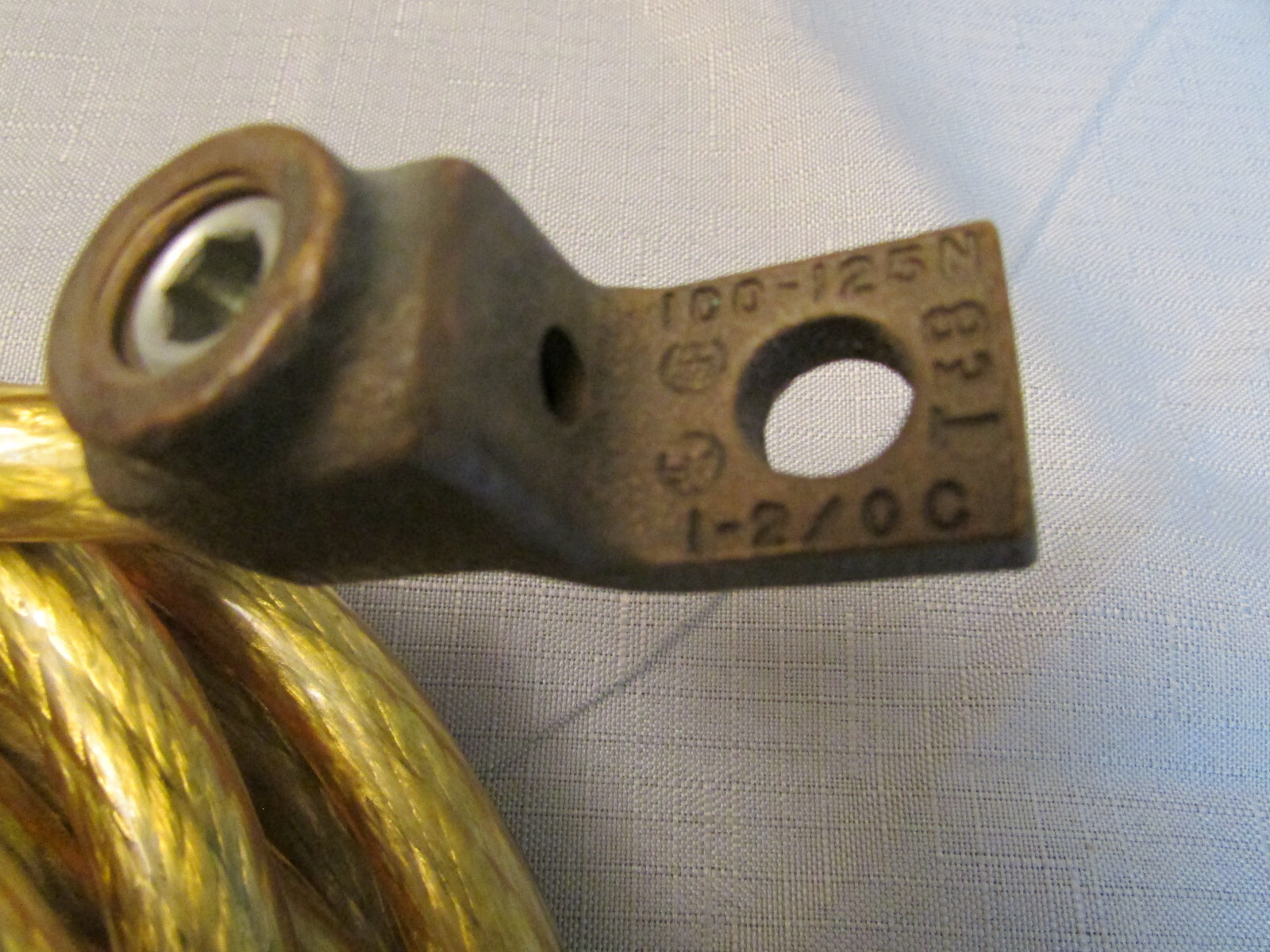 (D) Large Roll 2/0 Finely Stranded Plated Wire With Clear Insulation