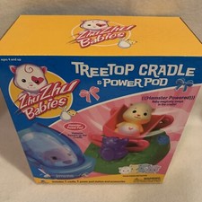 ZHU ZHU HAMSTER BABIES TREETOP CRADLE AND POWER POD STATION