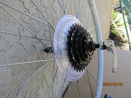 NEW 26'' x 1.50'''' BICYCLE ALUMINUM 5 SPEEDS REAR WHEEL GREAT FOR MTB, BIKES - Picture 5 of 6