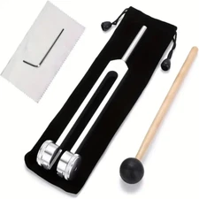 128Hz Weighted Tuning Fork Set – Sound Therapy, Relaxation & Meditation Tool