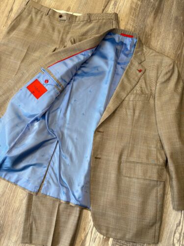 Costume laine beige Isaia taille 44 (56 EUR) Gregory - Photo 1/12