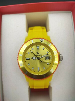 New  Yellow Laurens Mens Watch LS 27019hh  Summer Fashion