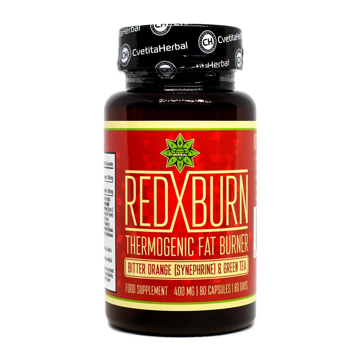 Red X Burn Synephrine Fat burner Diet Weight Loss Slimming pills 80 caps
