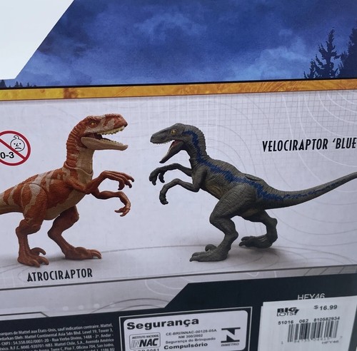 Jurassic Park World Dominion: VELOCIRAPTOR 'BLUE' & ATOCIRAPTOR 2-Pack Mattel - Picture 6 of 7