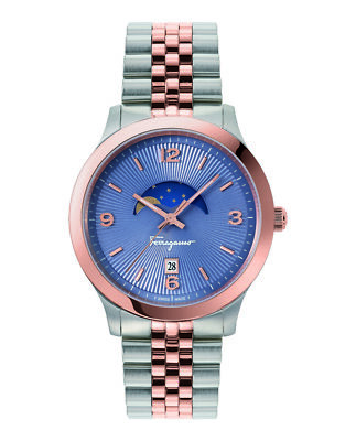 Ferragamo Mens Ferragamo Duo Two Tone 40mm Bracelet Fashion