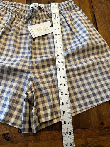 We Wore What Size Small Boyfriend Boxer Shorts Pull On Gingham Plaid Tie Waist - Picture 8 of 14