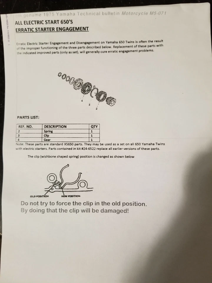 Kit de reparación de engranajes de reducción de arranque de 23 dientes Yamaha XS650 reconstrucción de engranajes de arranque Foto 4 de 4