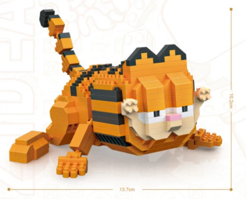 Garfield Lie Down LOZ Diamond Building Blocks iBlock Fun - Image 3 of 3