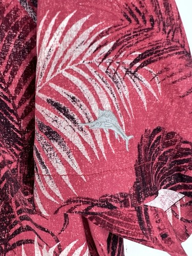 Tommy Bahama Hawaiian USC Trojans SC Button Up Camp 100% Silk Shirt Men Sz Large - Picture 4 of 11