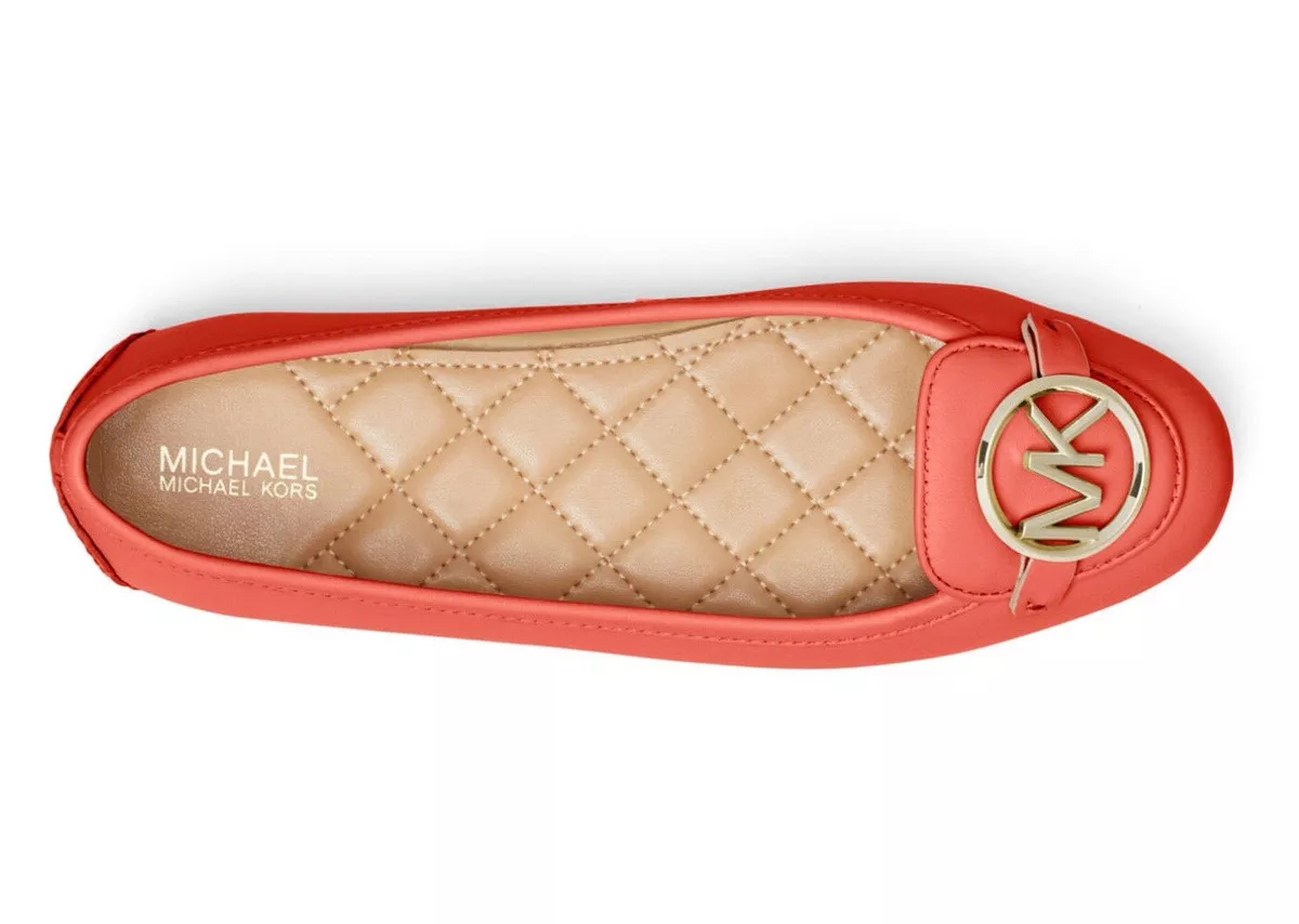 NEW Size 9.5 MK Michael Kors Lillie Leather BALLERINA Flat Sea