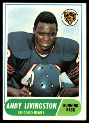 1968 Topps Andy Livingston #48 Chicago Bears Football Card | eBay