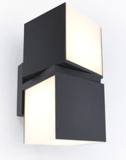 LUTEC Outdoor Up & Down 350° Rotational Home Decor LED Light Wall Mount Sconce