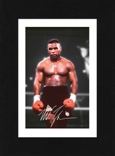 8X6 Mount MIKE TYSON Signed Autograph PHOTO Boxing Gift Print Ready to Frame