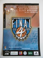 Basketball Final Four Finale 1999 BBL Bamberg Giessen Würzburg Alba Berlin Main