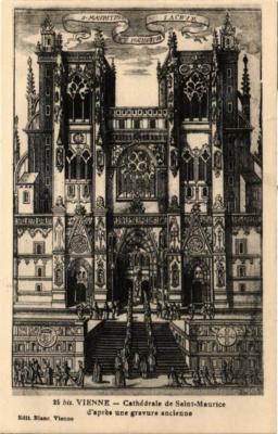 CPA AK VIENNE - Cathédrale St-MAURICE d'apres une gravure ancienne (667564)