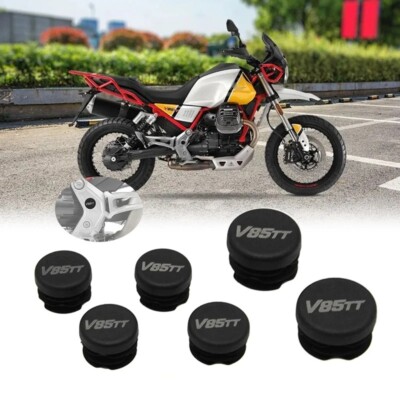 Fit For MOTO GUZZI V85TT Frame Hole Cover Caps Plug
