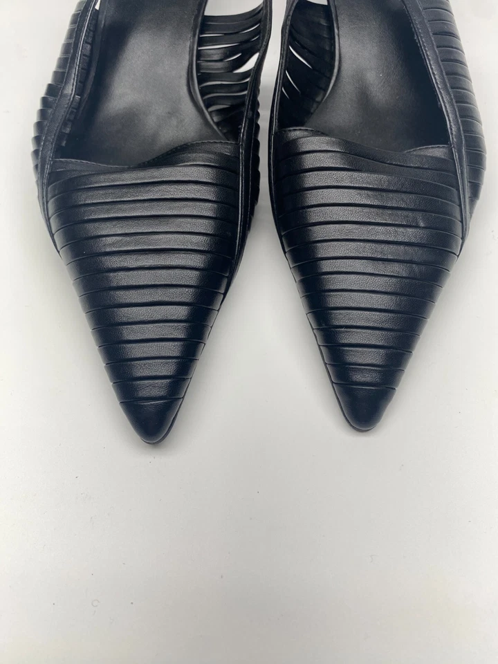 Zapatos de salón Jeffrey Campbell Stridze para mujer en cuero negro talla 9 Foto 4 de 4