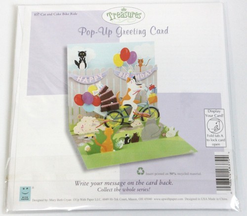4pcs Up With Paper Pop-Up Treasures Greeting & Birthday Cards - Picture 6 of 18