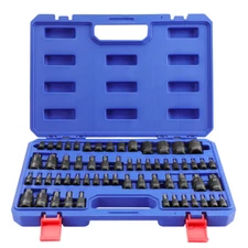 WORKPRO 60PC Female E-Torx Socket E4-E24 Star Socket BitT6-T70 TT6-TT70 TP8-TP60