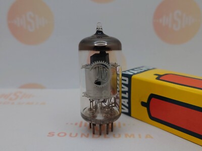 1x Telefunken EF86 Silver Plates   Bottom Germany 1960s Valvo Label - Tests NOS+
