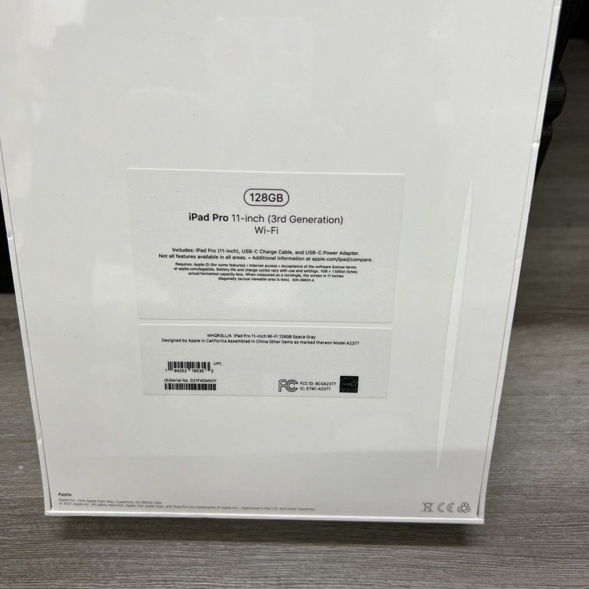 Apple iPad Pro (3rd Generation) A2377 128 GB, Wi-Fi, 11 in