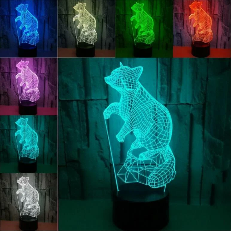 Racoon table lamp deals