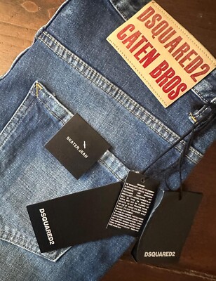 Dsquared2 blue jeans in denim di cotone+elastan Colore blu Taglia 46 IT - Nuovi