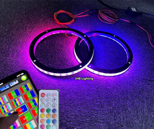 Set 2pcs Pair 8remote App Dream Chasing Flow Led Sound Speaker Subs Ring Lights Set 2pcs Pair 8remote App Dream Chasing Flow Led Sound Speaker Subs Ring Lights