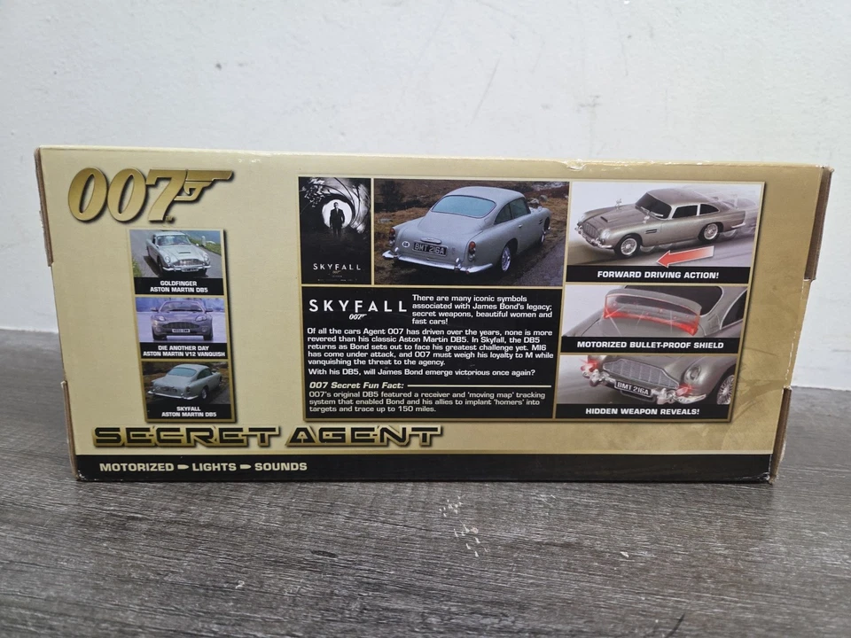 Secret Agent 007 Skyfall Aston Martin Db5 Motorized Lights Sounds Toy  - Image 3 of 4