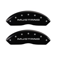 Mgp 4 Caliper Covers For 1999-2004 Ford Mustang Black Finish With Engraved Logos
