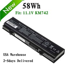 NEW KM742 KM769 58Wh Battery For Dell Latitude E5400 E5500 E5410 E5510 E5550