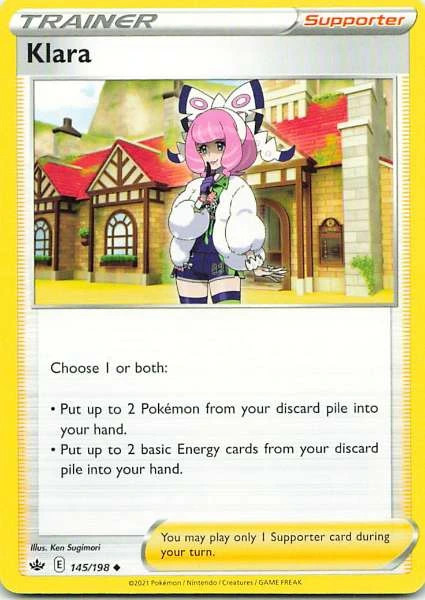 Klara 145/198 Chilling Reign Uncommon NM Pokemon TCG | eBay