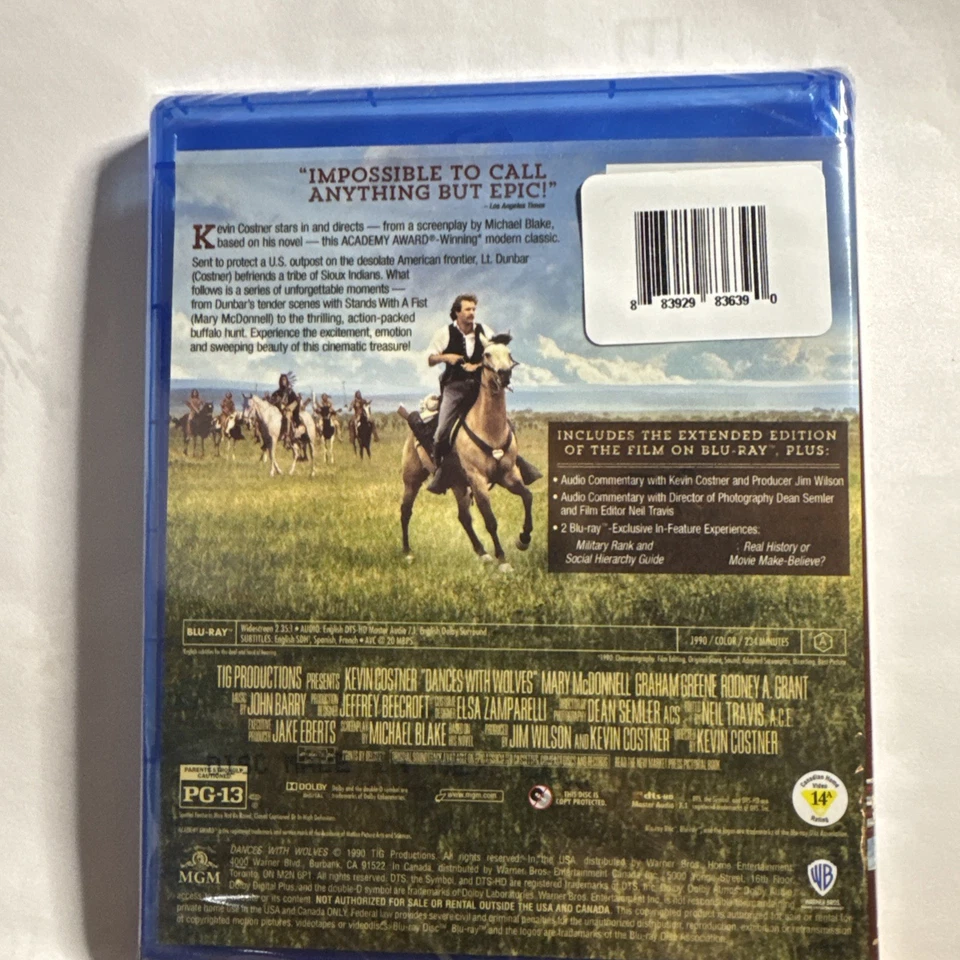 Dances with Wolves (Blu-ray) w/ Limited Edition Slipcover - Image 4 of 4