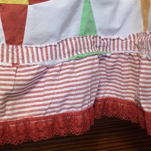 Upcycled Maxi Dress XL Lagenlook Art To Wear Patchwork Boho Gypsy Big Pocket - Picture 10 of 19